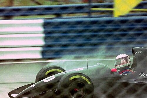 JJ Lehto in the Sauber at Silverstone in 1993