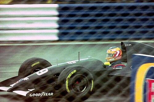 Karl Wendlinger in the Sauber at Silverstone in 1993