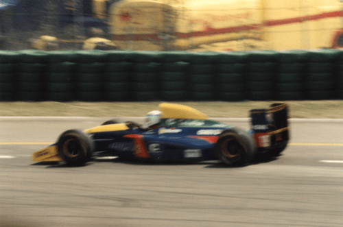 Philippe Alliot con el Larrousse en Hockenheim en 1993